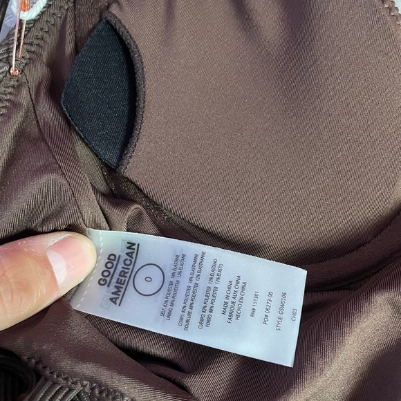 NWT Good American Good Compression Show Up One-Piece Swimsuit SIZE 0 - Picture 7 of 11